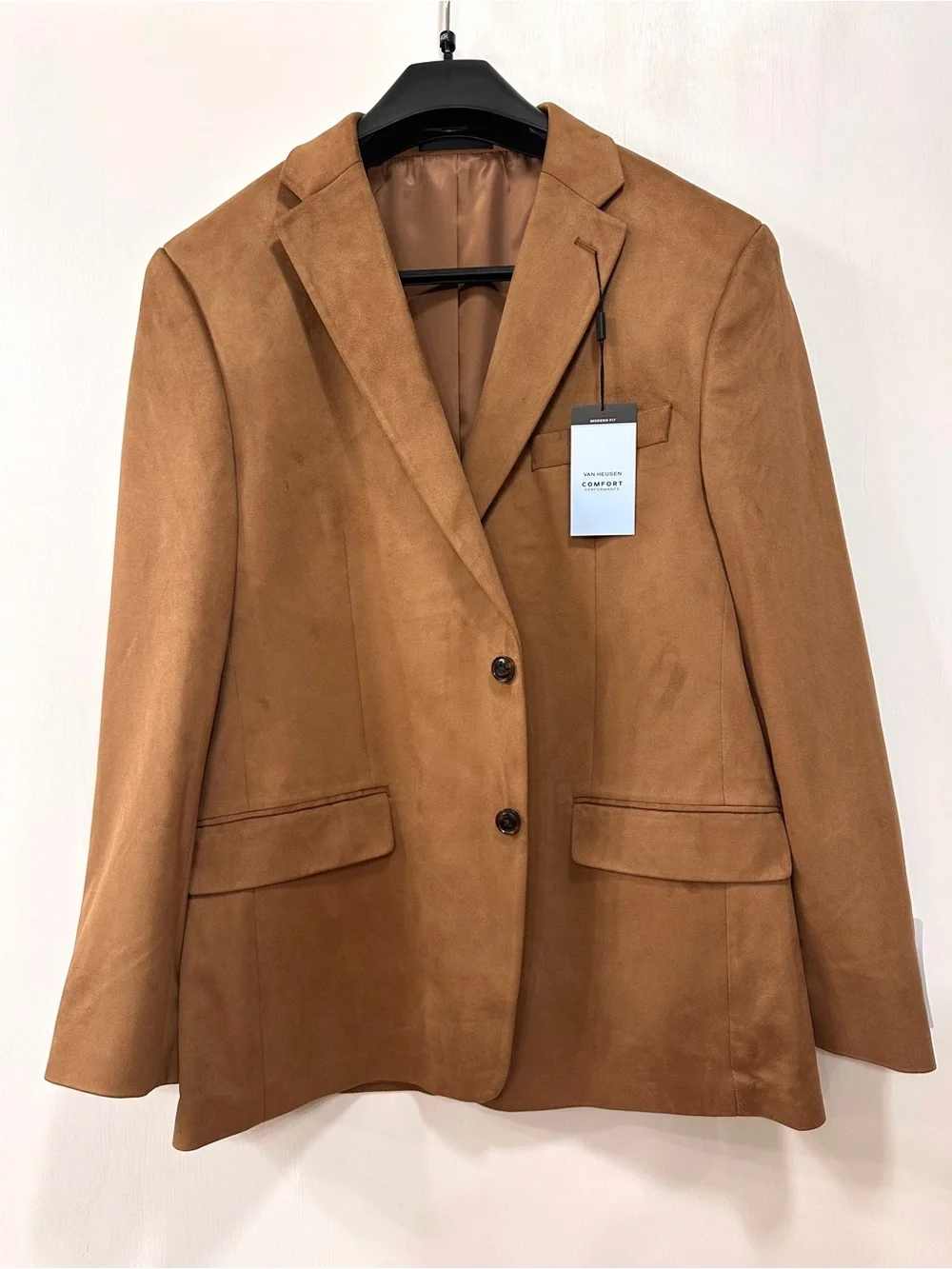 NWT Van Heusen Men's 46L Blazer Faux Suede Comfort Sport Coat Suit $200
